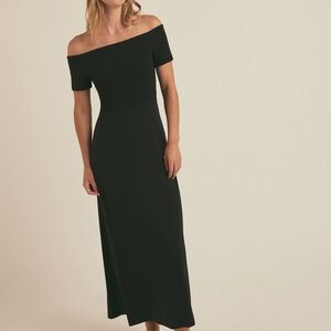 Favorite Daughter | The Genevieve Dress | Black Off-Shoulder Dress | S